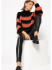 SASSYCLASSY Pullover in Schwarz/ Rot