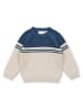 Sense Organics Trui "Victor" beige/donkerblauw