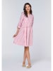 Polo Sylt Leinen-Kleid in Pink/ Weiß