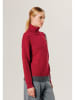 Rodier Wollpullover in Rot/ Anthrazit
