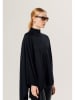 Rodier Wollponcho in Schwarz