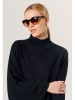 Rodier Wollponcho in Schwarz