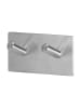 Tiger Handdoekhaken "Square" zilverkleurig - (B)9,5 x (H)4,5 x (D)2,7 cm