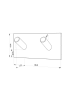 Tiger Handdoekhaken "Square" zilverkleurig - (B)9,5 x (H)4,5 x (D)2,7 cm