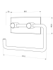Tiger Toilettenpapierhalter ''Square'' in Silber - (B)9,5 x (H)4,5 x (T)2,5 cm