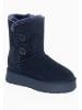 Gooce Leder-Winterboots "Hubbard" in Dunkelblau