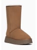 Gooce Leder-Winterstiefel "Pikes" in Hellbraun