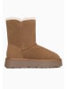 Gooce Leder-Winterboots "Hubbard" in Hellbraun
