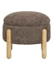 House Nordic Puf "Medas" w kolorze brązowo-jasnobrązowym - wys. 36 x Ø 45 cm