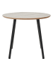 House Nordic Salontafel "Aalst" beige/zwart - (H)45 x Ø 55 cm