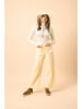 Just Cashmere Kaszmirowy sweter "Ava" w kolorze kremowym