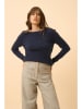 Just Cashmere Kaschmir-Pullover "Grace" in Dunkelblau
