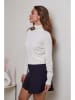 Soft Cashmere Kaschmir-Rollkragenpullover in Creme