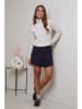 Soft Cashmere Kaschmir-Rollkragenpullover in Creme
