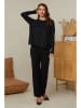 Soft Cashmere 2tlg. Outfit in Schwarz