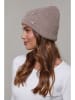 Soft Cashmere Czapka w kolorze szarobrązowym