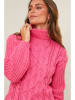 Soft Cashmere Rollkragenpullover in Pink