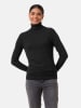 TAIFUN Rollkragenpullover in Schwarz
