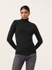 TAIFUN Rollkragenpullover in Schwarz