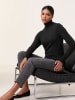 TAIFUN Rollkragenpullover in Schwarz