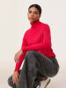 TAIFUN Rollkragenpullover in Pink