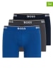 Hugo Boss Underwear 3er-Set: Boxershorts in Blau/ Grau/ Schwarz