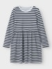 name it Jurk "Vivia" donkerblauw/wit