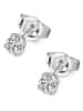 Revoni Witgouden oorstekers met diamanten