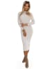 numoco Strickkleid in Creme