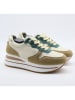 Belucci Sneakers in Beige/ Grün