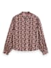 Scotch & Soda Bluse in Altrosa/ Schwarz
