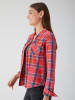 LTB Blouse "Lucinda" rood/donkerblauw