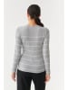 TATUUM Longsleeve in Grau/ Weiß