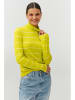 TATUUM Longsleeve "Goltika" in Gelb/ Weiß