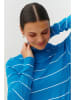 TATUUM Longsleeve in Blau/ Weiß