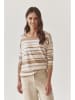 TATUUM Pullover in Weiß/ Camel