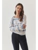 TATUUM Pullover in Hellblau/ Weiß