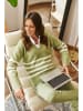 TATUUM Pullover in Grün/ Weiß