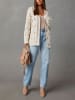 LA Angels Cardigan in Creme