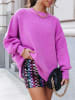 LA Angels Sweter w kolorze fioletowym