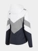 4F Ski-/ Snowboardjacke in Dunkelblau/ Grau/ Weiß