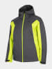 4F Ski-/ Snowboardjacke in Grau/ Gelb