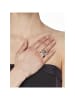 LA CHIQUITA Vergold./ Rosévergold. Ring mit Kristallen