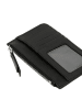 LIEBESKIND BERLIN Leder-Geldbörse in Schwarz - (B)13,5 x (H)8,5 x (T)0,50 cm