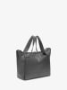 LIEBESKIND BERLIN Leder-Henkeltasche in Schwarz - (B)31 x (H)28 x (T)13 cm