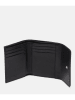 LIEBESKIND BERLIN Leder-Geldbörse in Schwarz - (B)11,6 x (H)9,5 x (T)2 cm
