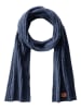 Camel Active Merinowollen sjaal donkerblauw - (L)180 x (B)22 cm
