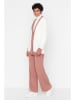 trendyol 2tlg. Outfit in Weiß/ Altrosa