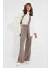 trendyol 2tlg. Outfit in Weiß/ Taupe