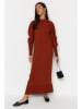trendyol Kleid in Rotbraun